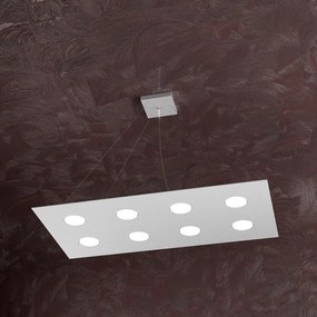 Sospensione Moderna Area Metallo Grigio Metallo 8 Luci Gx53