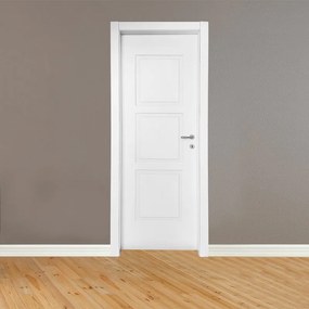 Porta interna a battente Amaltea in MDF laccato colore bianco, L 70 x H 210 cm, apertura a sinistra