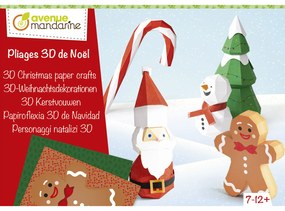 Set creativo 3D - Figure in carta - Natale