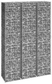 Fioriere Rialzate A Gabbione 3 Pz 30x30x150 Cm İn Ferro /