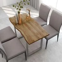 Tavolo da Pranzo 118x58x76 cm in Legno Massello di Acacia 286479