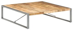 Tavolino Da Salotto 140x140x40 Cm İn Legno Di Mango Grezzo /