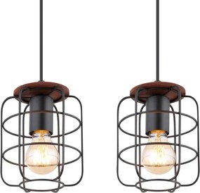 Globo 54037-4H - Lampadario a sospensione WILLA su cavo 4xE27/40W/230V