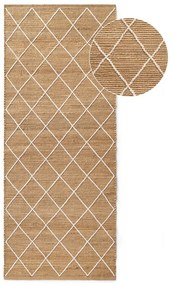 Passatoia di colore naturale in iuta tessuta a mano 80x200 cm Kunu – Hanse Home