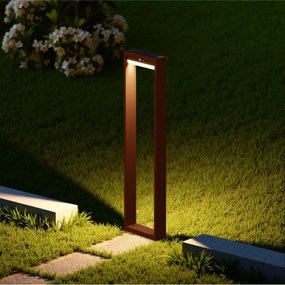 Lampioncino da Giardino Solare 600 Lumen "LMS-091" Corten