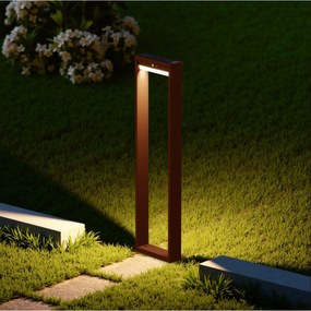 Lampioncino da Giardino Solare 600 Lumen "LMS-091" Corten