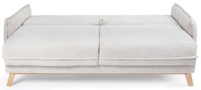 Divano letto in velluto a coste beige 218 cm Tori - Bonami Selection
