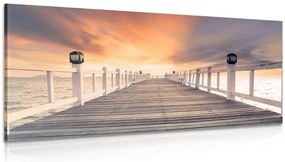 Quadro su tela – Vecchio molo di legno