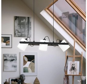 Eglo 43426 - Lampadario a sospensione con filo HORNWOOD 1 3xE27/28W/230V