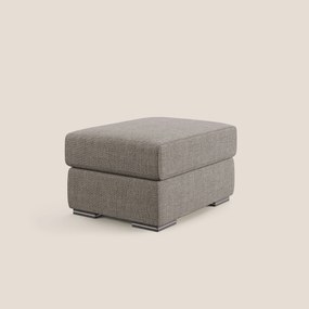 Sun pouf apribile contenitore in tessuto impermeabile morbido intreccio T06 tortora