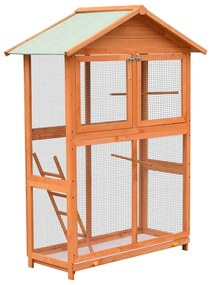 Gabbia Per Uccelli İn Legno Di Pino E Abete 125,5x59,5x164 Cm /