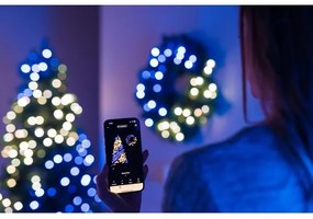 Twinkly GD20P4425P00 - LED RGB Dimmerabile Ghirlanda di Natale 50xLED diametro 60 cm Wi-Fi