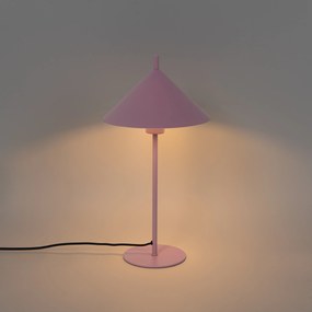 Lampada da tavolo di design rosa - Triangolo