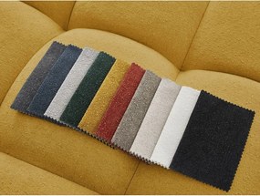 Poggiapiedi color senape con rivestimento in ciniglia Everest – Bobochic Paris