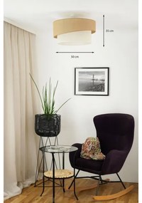 Brilagi - Lampadario SHINE 1xE27/15W/230V Ø50 cm beige/crema