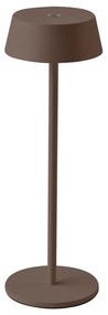 Lampada da tavolo LED da esterno dimmerabile touch ricaricabile LED/2W/5V IP54 marrone