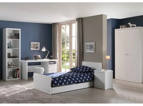 Comodino bianco per bambini, larghezza 44 cm Robin - Vipack