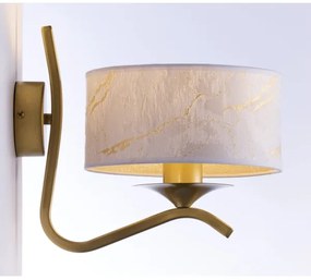 Jupiter 2111 - Applique KASZMIR 1xE27/15W/230V bianco/oro/effetto marmo
