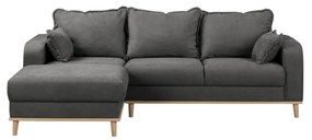 Divano angolare grigio scuro (angolo sinistro) Beata - Ropez