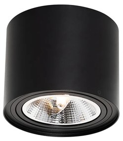 Faretto da soffitto moderno nero orientabile e inclinabile AR111 - Rondoo Up