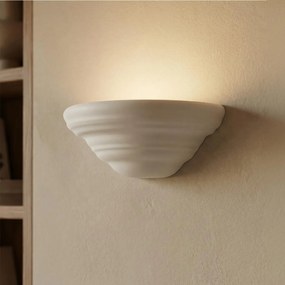 Applique da Parete G9 CONCHIGLIA in Gesso Pitturabile