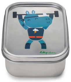 Lilliputiens - Scatola merenda in acciaio inox - Rinoceronte Marius