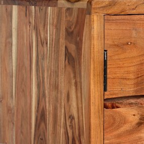 Credenza in legno massello con ante intagliate 160x40x75 cm
