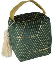 Green bag fabric doorstop cm12x10h15-18