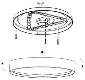 Eglo 98603 - Plafoniera LED MUSURITA LED/16,8W/230V