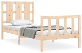 Giroletto con testiera small single in legno massello
