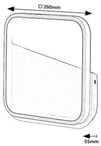 Rabalux 71086 - Applique a LED RAZZI LED/13W/230V 4000K nero