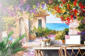 Carta da parati – Cottage costiero estivo