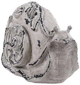 Figura decorativa a forma di lumaca grigia CHIBA Beliani