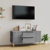 Mobile Porta TV Grigio Sonoma 102x44,5x50 cm Legno Multistrato cod mxl 26333