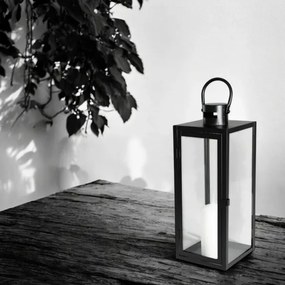 Lanterna decorativa 49 cm nera