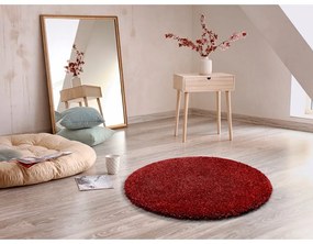 Tappeto rosso , ø 80 cm Aqua Liso - Universal