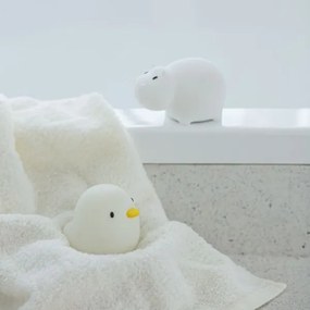 MegaLight - LED RGB Ricaricabile per bambini touch lampada per vasca da bagno SWIMMY HIPPO LED/5V