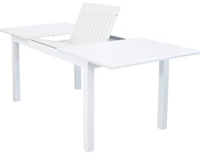 ARGENTUM - set tavolo in alluminio cm 150/210 x 90 x 75 h con 8 poltrone Aulus