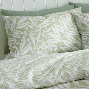 Biancheria da letto verde per letto matrimoniale 200x200 cm Sorrel Leaves – Catherine Lansfield