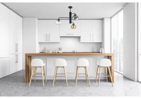 Lampadario a sospensione con supporto rigido FLEX 3xE27/60W/230V nero/fumé nero/fumé beige/limpido