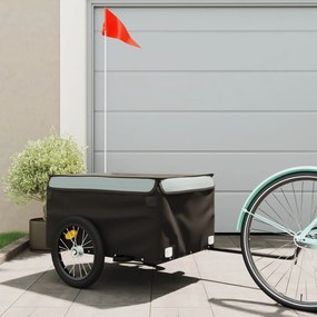 Rimorchio Da Bici Nero E Grigio 45 Kg İn Ferro /