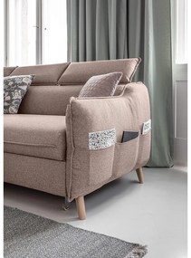 Divano letto angolare beige (angolo sinistro) Sweet Harmony - Miuform