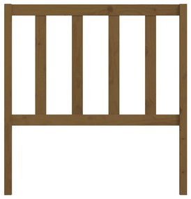 Testiera per letto miele 96x4x100 cm in legno massello di pino