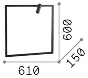 Applique Moderna Syntesi Metallo Bianco Led 5W 3000K Luce Calda