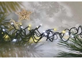 Catena LED da esterno natalizia 120xLED/2 funzioni 17m IP44 bianco caldo/freddo