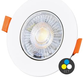 Ecolite LED-YL201/7W/CCT/BI - Lampada LED da incasso ZITA LED/3/5/7W/230V bianco
