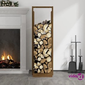 vidaXL Portalegna Miele 33,5x30x110 cm in Legno Massello di Pino