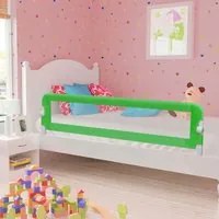 Sponde Letto di Sicurezza Bambini Verde 180x42cm Poliestere 10169