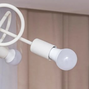 Lampadario a plafone OXFORD 5xE27/15W/230V crema