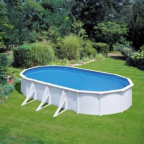 Piscina fuori terra rigida WET Wet bianco L int 7.3 x 3.75 m